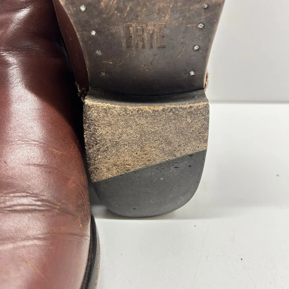 Frye Womens Melissa Chelsea‎ Boot Size 7 B Cognac Leather Pull On Bootie